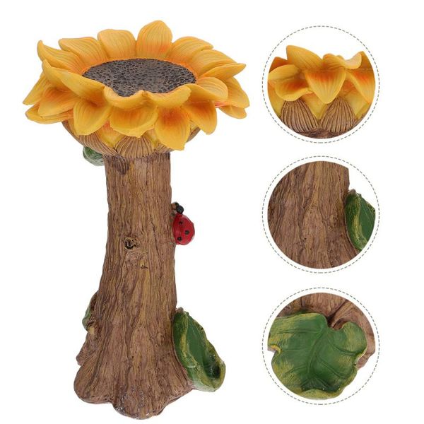 

wall stickers 1pc resin sunflower adornment craft ornament indoor deskgarden decor
