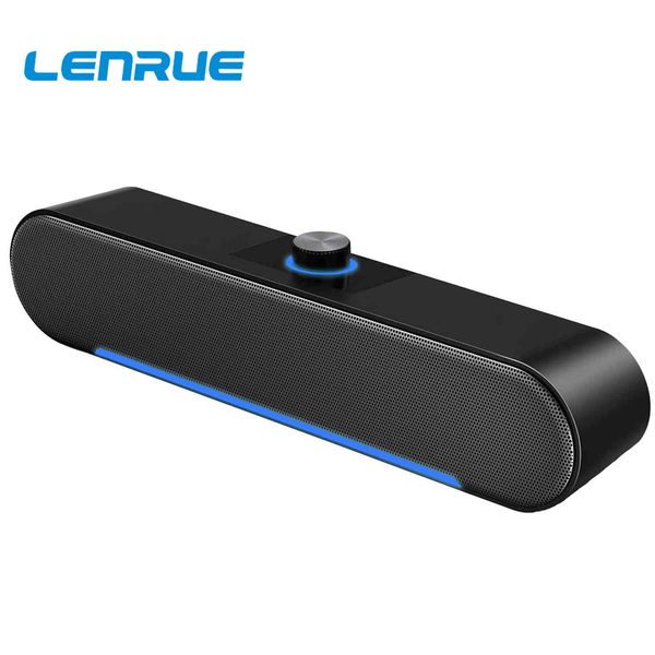 Lenrue A39 Bluetooth Bilgisayar Hoparlör Kablolu USB Çubuğu, Surround Ses Kutusu Ev Sineması PC Dizüstü Tabletler Masaüstü Macbook