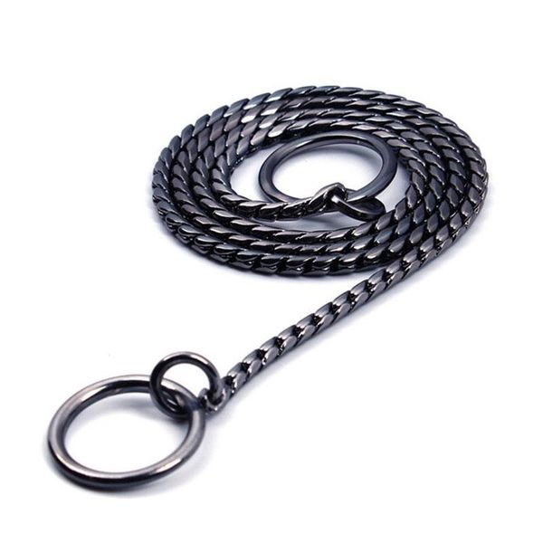 

dog collars & leashes snake p chain training choke solid copper slip martingale collar for small medium large dogs