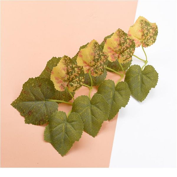 

10pcs maple leaf artificial plants wedding decorative flowers wreaths diy gifts box christmas decorations for home sil jlldea