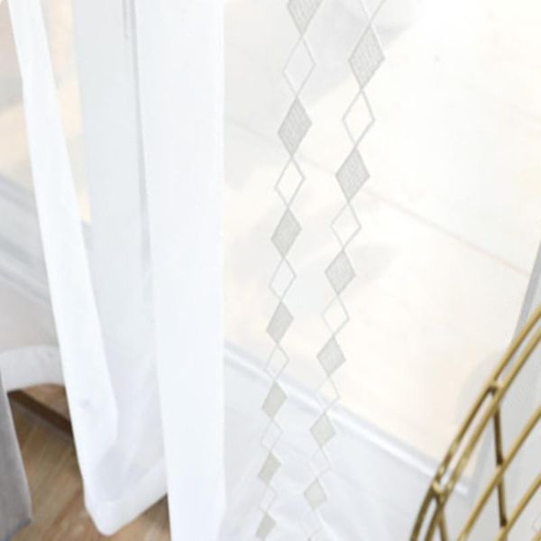 

embroidered window screens for living room and bedroom simple modern small fresh curtains
