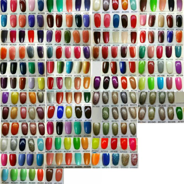 

209 colors available ~ 6x soak-off nail art uv led gel polish + 1x coat + 1x base primer coat soak off curing varnish * *, Red;pink