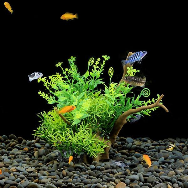 

decorations 1pcs aquarium ornament aquatic simulation plant and of heavy wood fish tank decoration landscape accessories