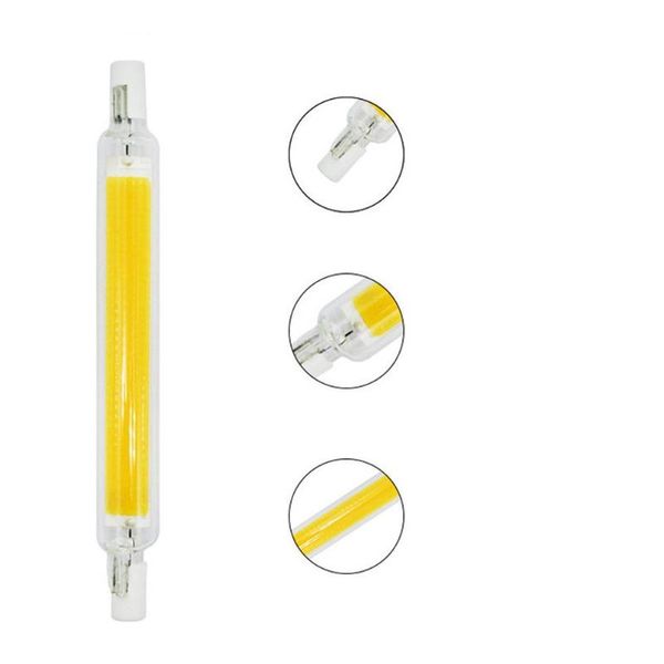 

modules r7s led 78mm 10w 200v/110v glass tube cob lamp corn bulb replace halogen lighting lampadas