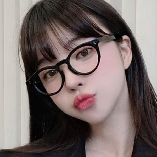

fashion sunglasses frames vintage round prescription eyeglasses for men classic reading eye glasses women, Black