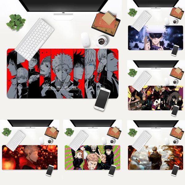 

mouse pads & wrist rests jujutsu kaisen natural rubber gaming mousepad desk mat xl large gamer keyboard pc computer tablet pad