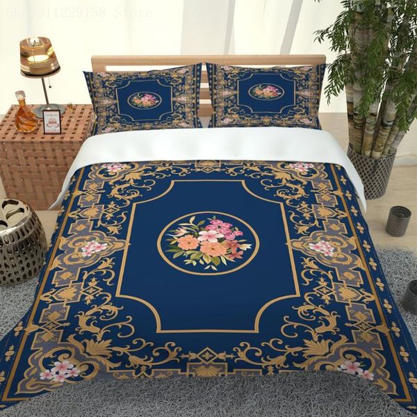 

bedding sets european style  duvet set floral stripes girl's bedroom single double bed upper supplies cotton