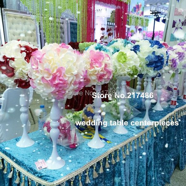 

party decoration white iron chorme style tall wedding centerpiece mental stand vase