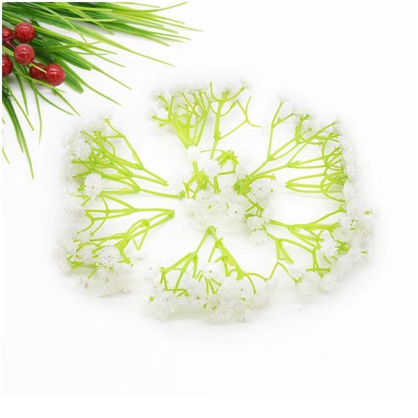 

20 pieces artificial plants christmas decoration home decoration accessories diy wedding scrapbooking decorative flowers qyljuo