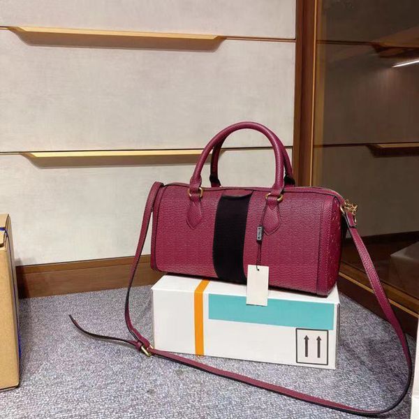 

classic luxury designer ophidia boston women fashion handbag with bow diamond lattice shoulder pillow bucket vintage bags0, Black