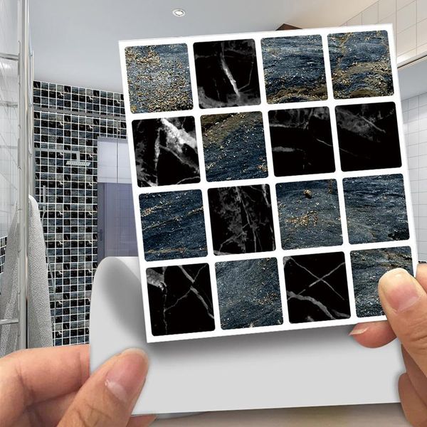 

wall stickers 30# 10pcs mosaic wallpapers self adhesive tile sticker diy art kitchen bathroom waterproof decals home decor