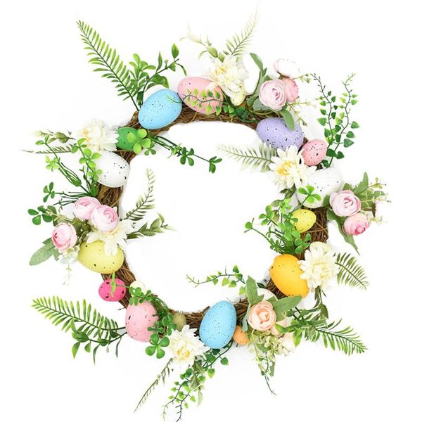 

simulation easter eggs wreath wall hanging door hanging wreath decoration dekoracje wielkanocne easter decorations for home