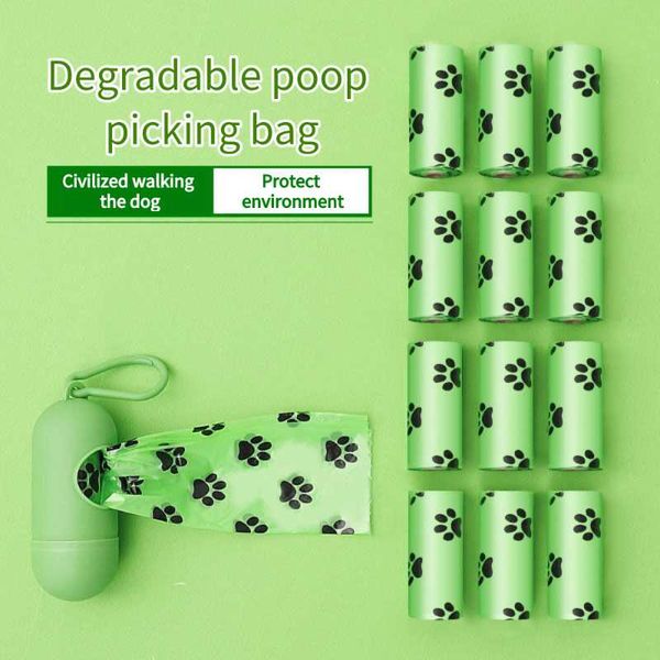 

dog travel & outdoors hicodo pet bag dispenser dogs waste plastic garbage carrier bio-degradable poop supplies outdoor travelling cleaning p