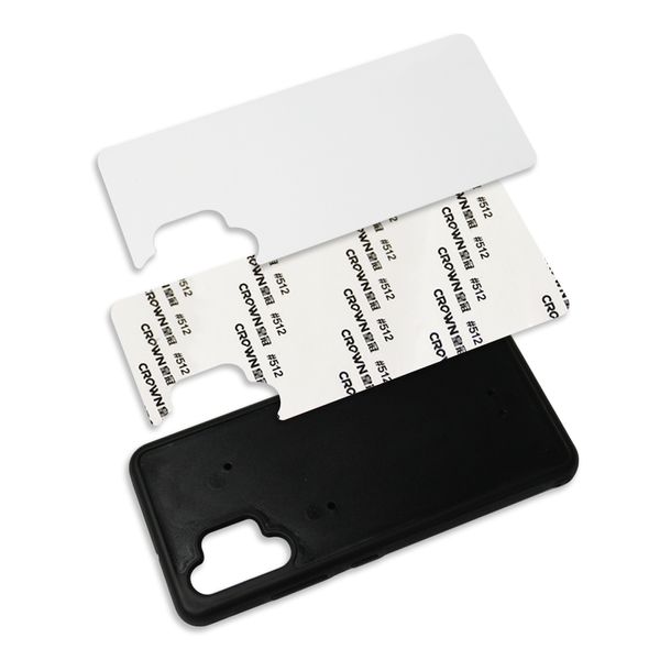 Резина ТПУ + ПК DIY Сублимационные чехлы Алюминиевый металлический лист клей для Samsung Galaxy