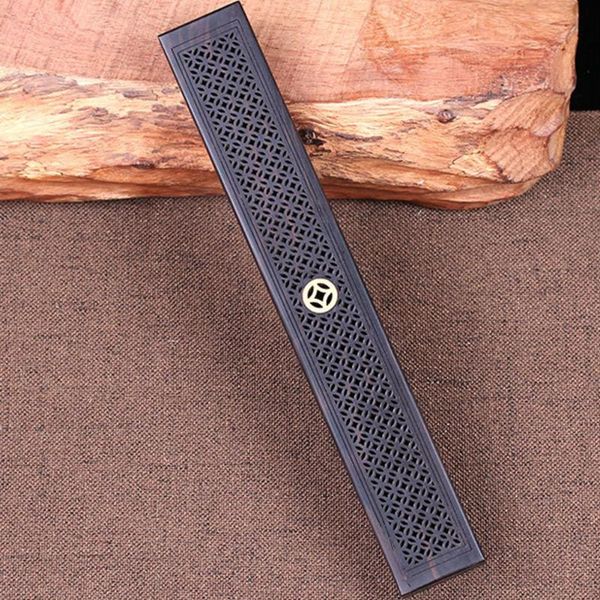 

fragrance lamps beautiful exquisite holder auxiliary sleep retro release pressure durable coffin box handmade wooden storage incense burner