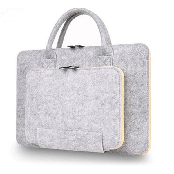 

briefcases 13 inch fashion portable felt bag lapcomputer for macbook pro handbag