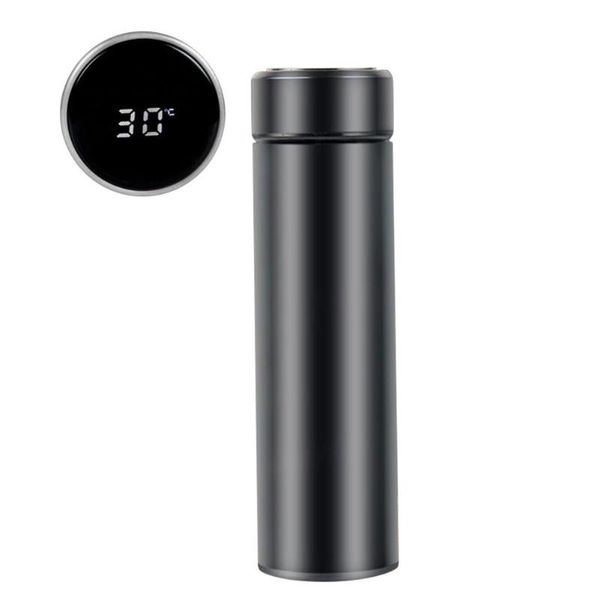 

water bottle double wall insulated vacuum flask smart stainless steel thermal with lcd touch screen waterproof coffee travel mug