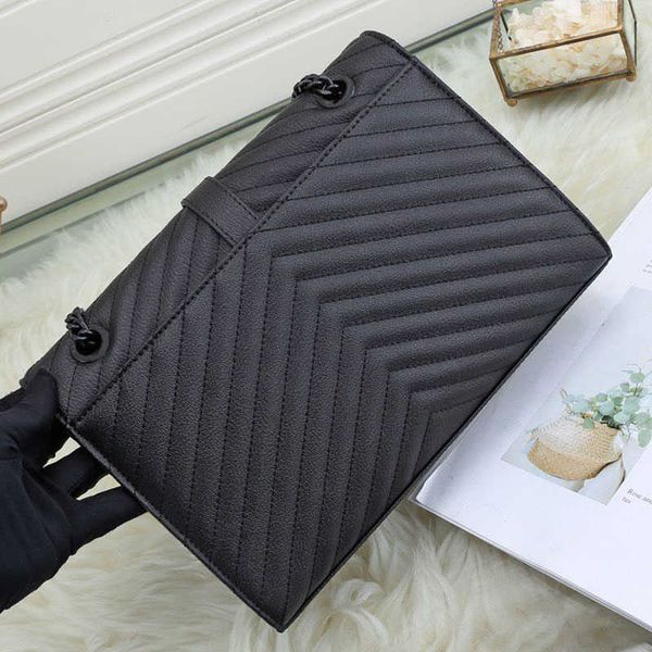 

classic flower 30cm women crossbody bag genuine leather handbag shoulder bags chain purse card holder slot clutch envelope messenger purses