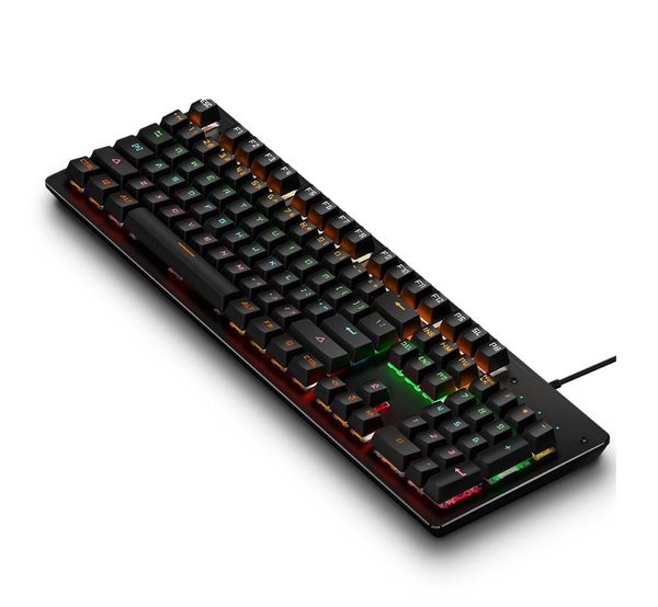 

keyboards k880 mechanical keyboard 104 mixed light e-sports game office computer usb wired