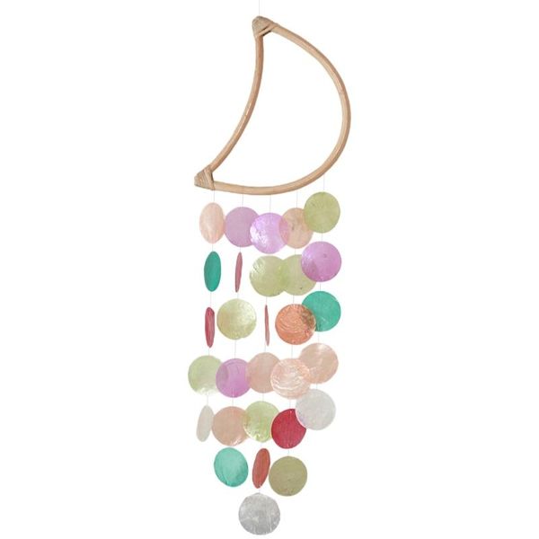 

stroller parts & accessories t5ec shell moon wind chime room decoration nordic home office kids nursery decor hanging windchimes wall pendan