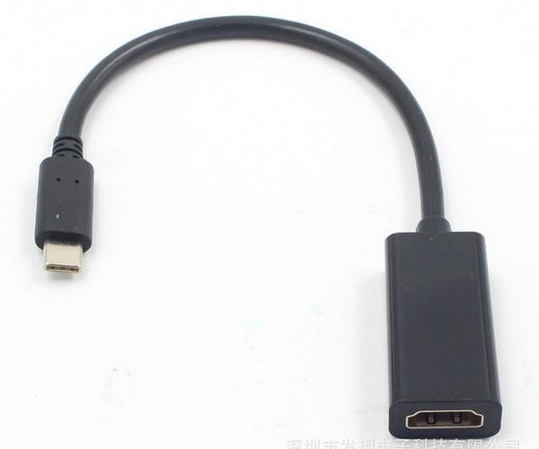 

audio cables & connectors 100pcs usb c to adapter 4k 60hz type 3.1 male female cable converter for s9/8 plus huawei
