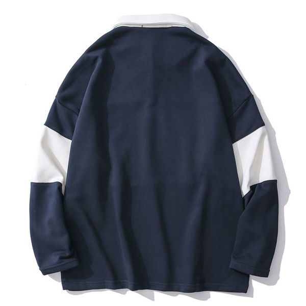 

patchwork new astronauts printed t shirt men harajuku vintage sleeve pieces pullover hip stand collar streetwear p0sg, White;black