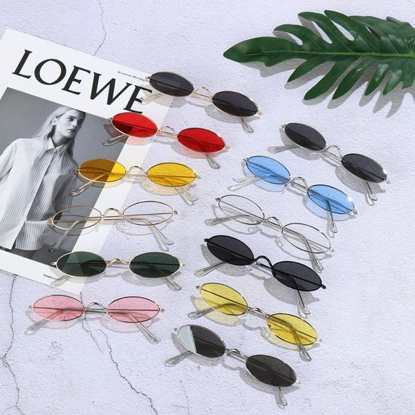 

sunglasses 2021 multi-style fashion oval small frame vintage shades sun glasses for men women eyeglasses, White;black