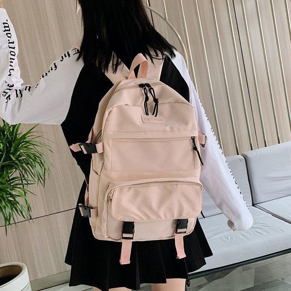 

harajuku schoolbag style la junior students 2021 women designers korean college middle backpack and luxurys school bags vintage backpac hgoa, Red;black