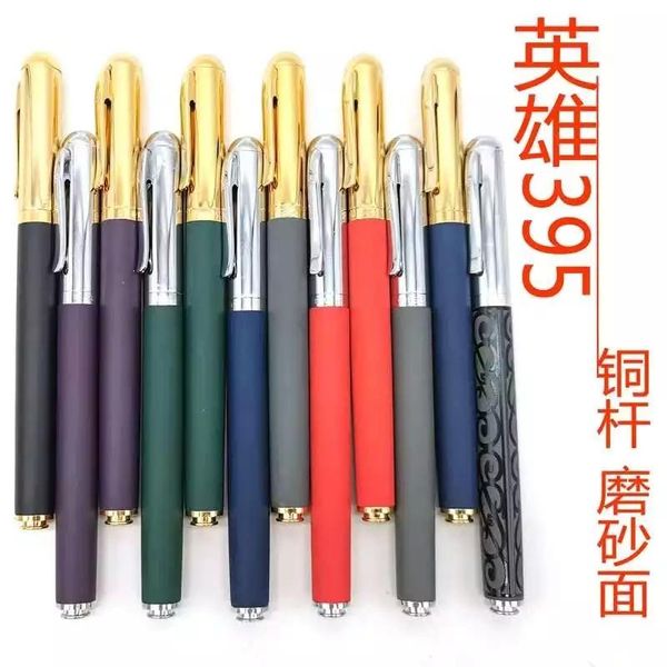 

rare vintage hero 395 fountain pen ink pen fine two-tones nib stationery office school supplies writing pens gift