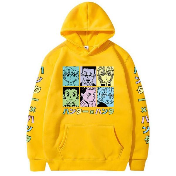 

men's hoodies & sweatshirts 2021 winter anime x killua gon cozy sweatsuit sudadera felpa moletom, Black