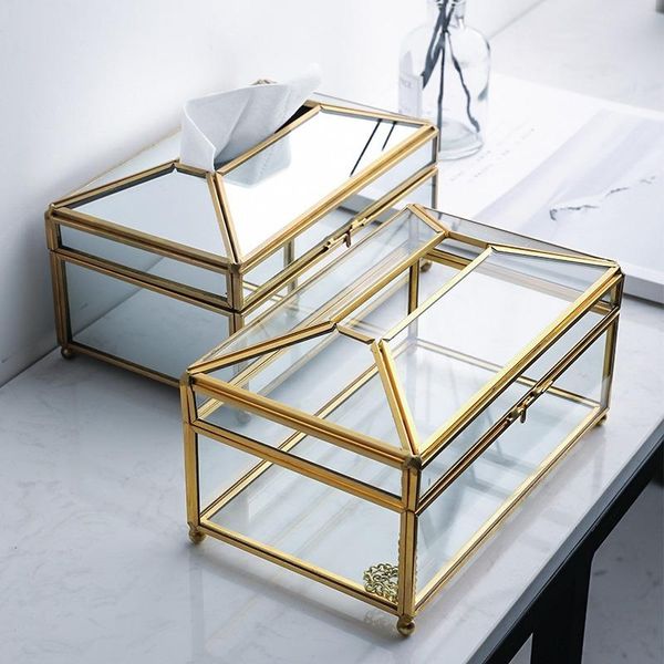 

tissue boxes & napkins box holder luxury glass napkin dispenser deskstorage bathroom restaurant