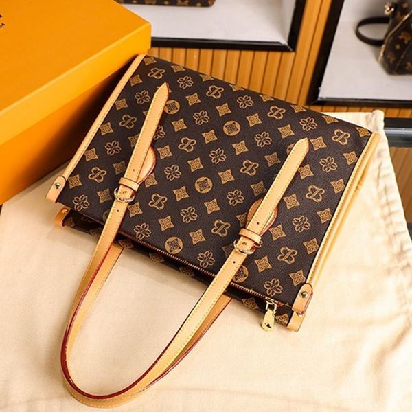 

evening bags high-quality leather 2021 fashion all-match tote bag ladies large-capacity printing shoulder purses and handbags sac a main