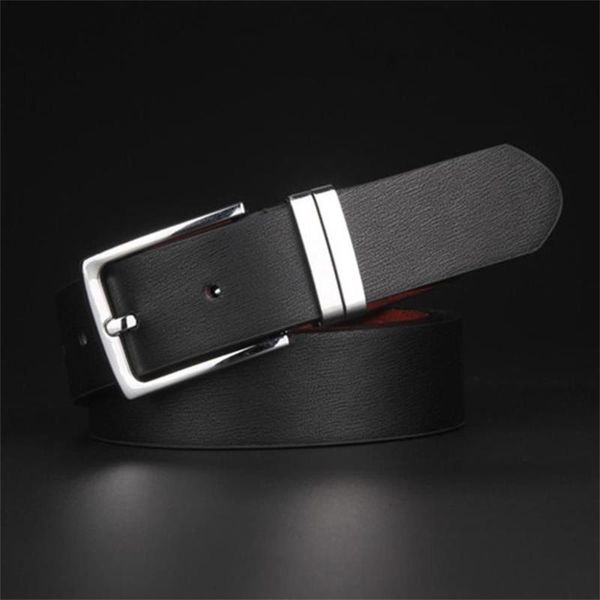 

belts fashion leisure casual imitation leather belt pin buckle accessory, Black;brown