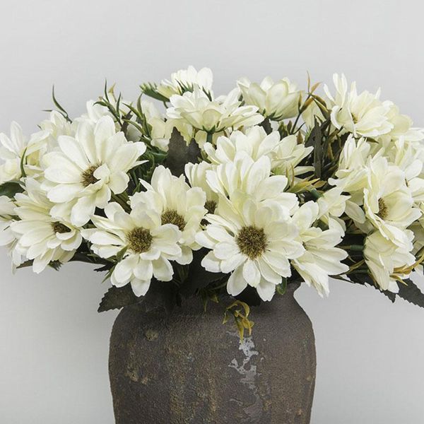 

plastic artificial flowers bunch concise home shop office room decor display