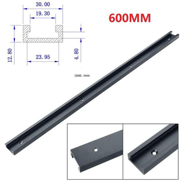 

hand tools 600mm aluminium alloy t-track slot miter track jig fixture t-slot and sfor carpenter manual router table woodworking