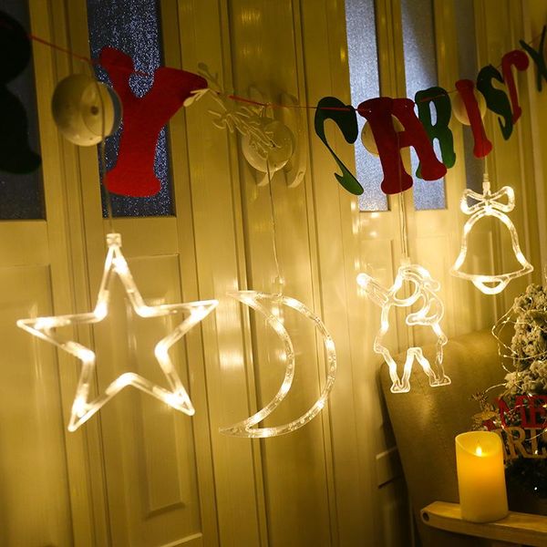 

led holiday lighting string lights christmas decoration atmosphere lights house ornaments battery powered star for home