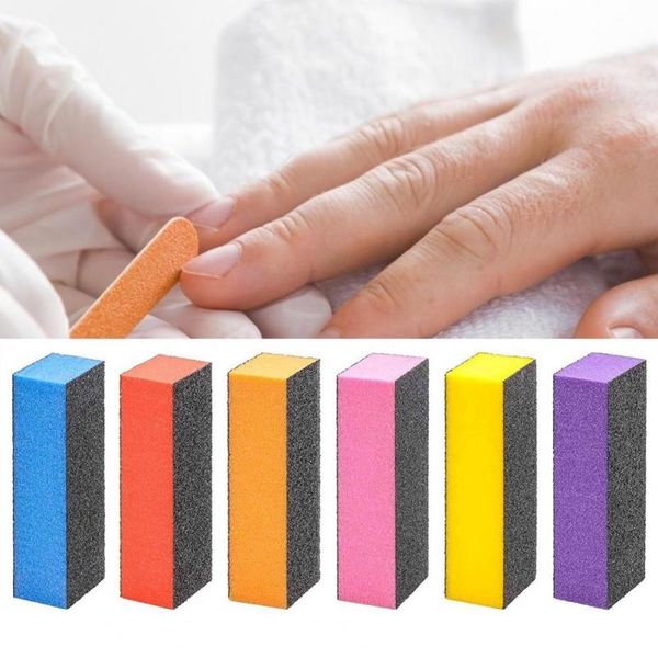

nail files 16pcs/set file buffer half moon shape double-sided sandpaper professional sanding grinding tools for manicure