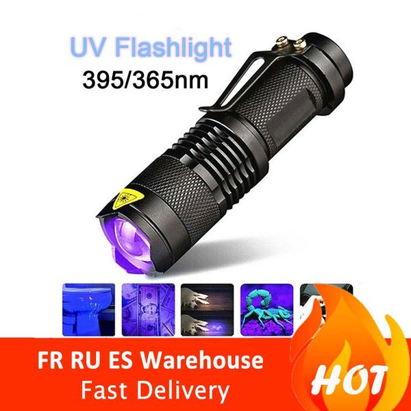 

black light 365/395 nm uv handheld portable ultraviolet detector