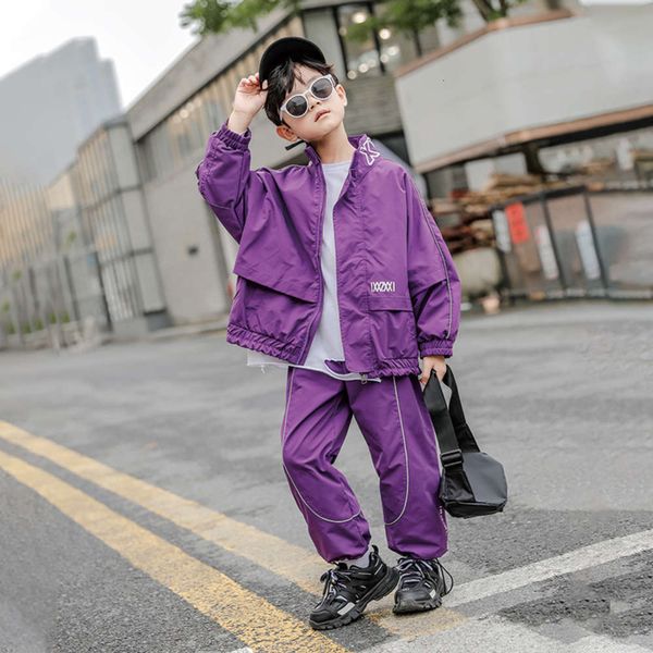 

sports spring children's suit wear and boys' autumn 2020 new korean version of foreign style, White