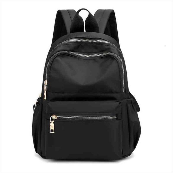 

casual oxford women backpack black waterproof nylon school bags for teenage girls fashion travel tote mochila