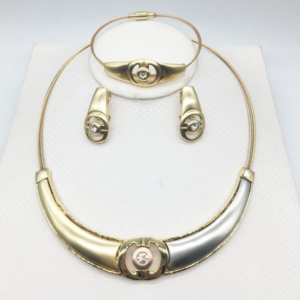 

earrings & necklace fashion jewelry woman set pendant romantic wedding party travel, Silver