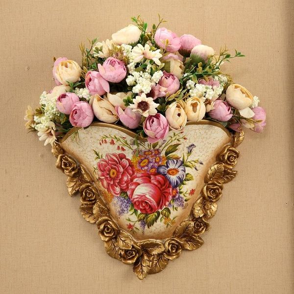 

vases european wall decoration resin hanging flower insert creative home bedroom weddi