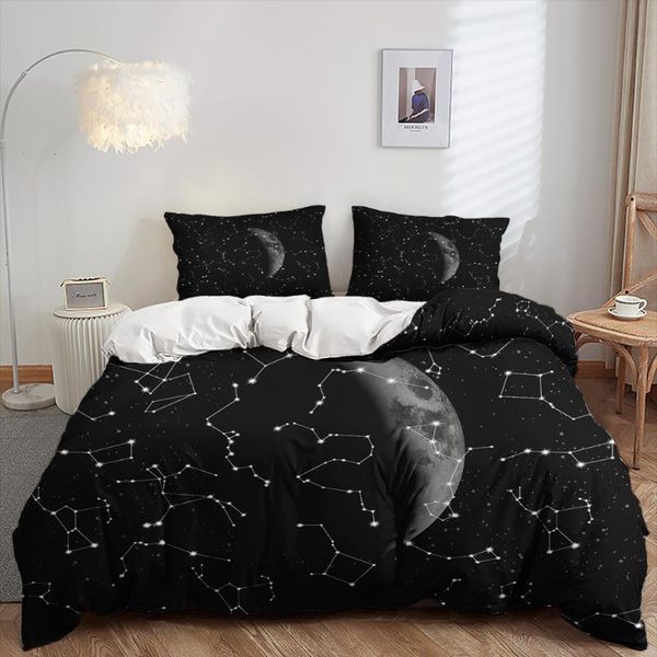 

bedding sets night sky abstract line landscape set duvet cover pillowcase for bedroom soft bedspreads home comefortable quilt