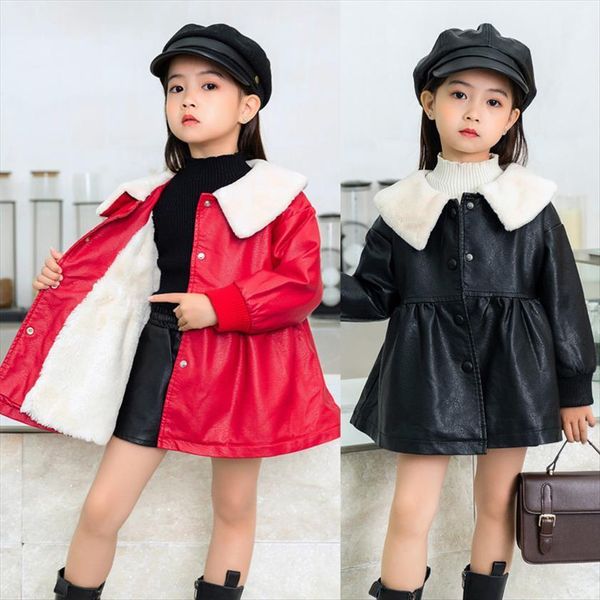 

childrens baby plush cotton padded jacket winter girls warm hooded, Blue;gray