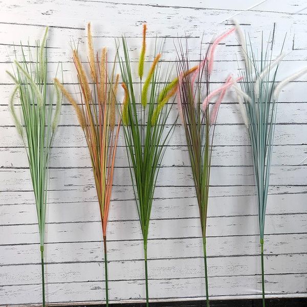 

120 cm large artificial tree fake reed bouquet onion plants potted grass real touch plastic plant for outdoor garden decoration