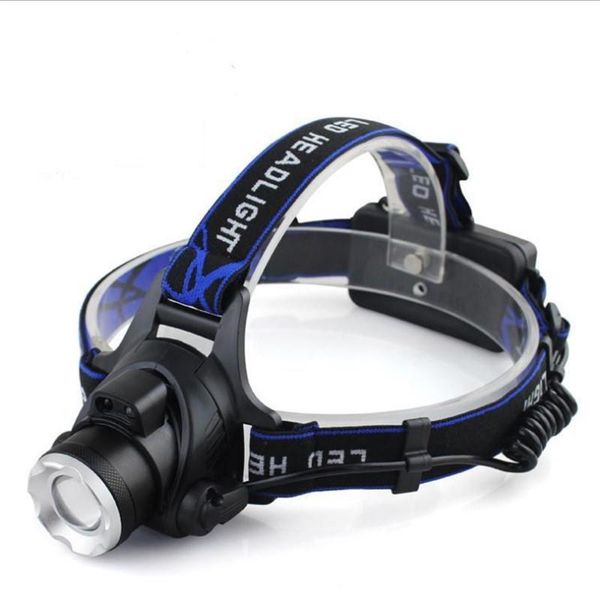 

led headlight bright cree xml-t6 sensor headlamp waterproof rechargeable 2000lm 2*18650 charger adjustable head lamp 3 modes