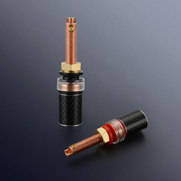

smart power plugs viborg bp614 pure copper carbon fiber binding post speaker terminal hifi amp long