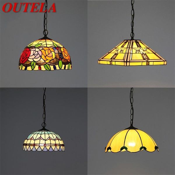 

pendant lamps outela tiffany light contemporary led creative lamp fixtures decorative for home