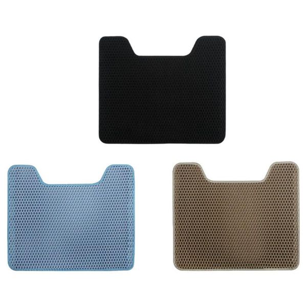 

cat beds & furniture litter mat pads rug trapping folding eva urine waterproof concave for feeding pet bed box kitty supply