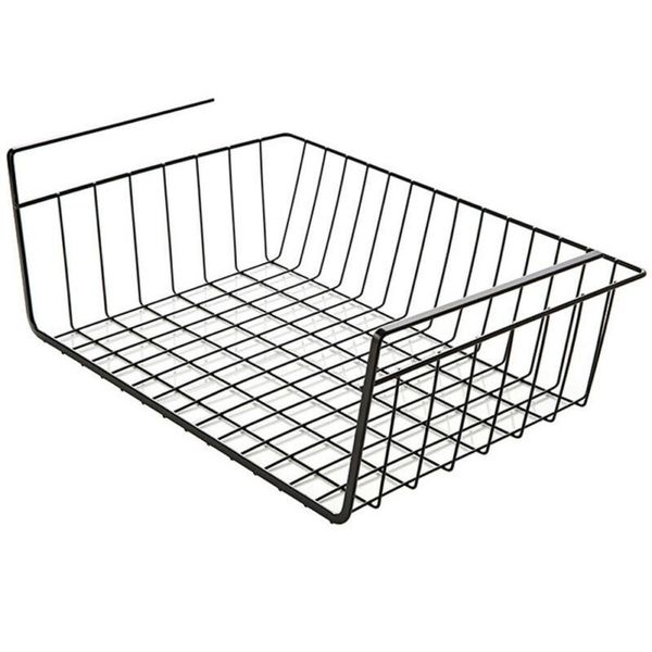 

cabinet storage rack tool space saving wrought iron hanging under shelf